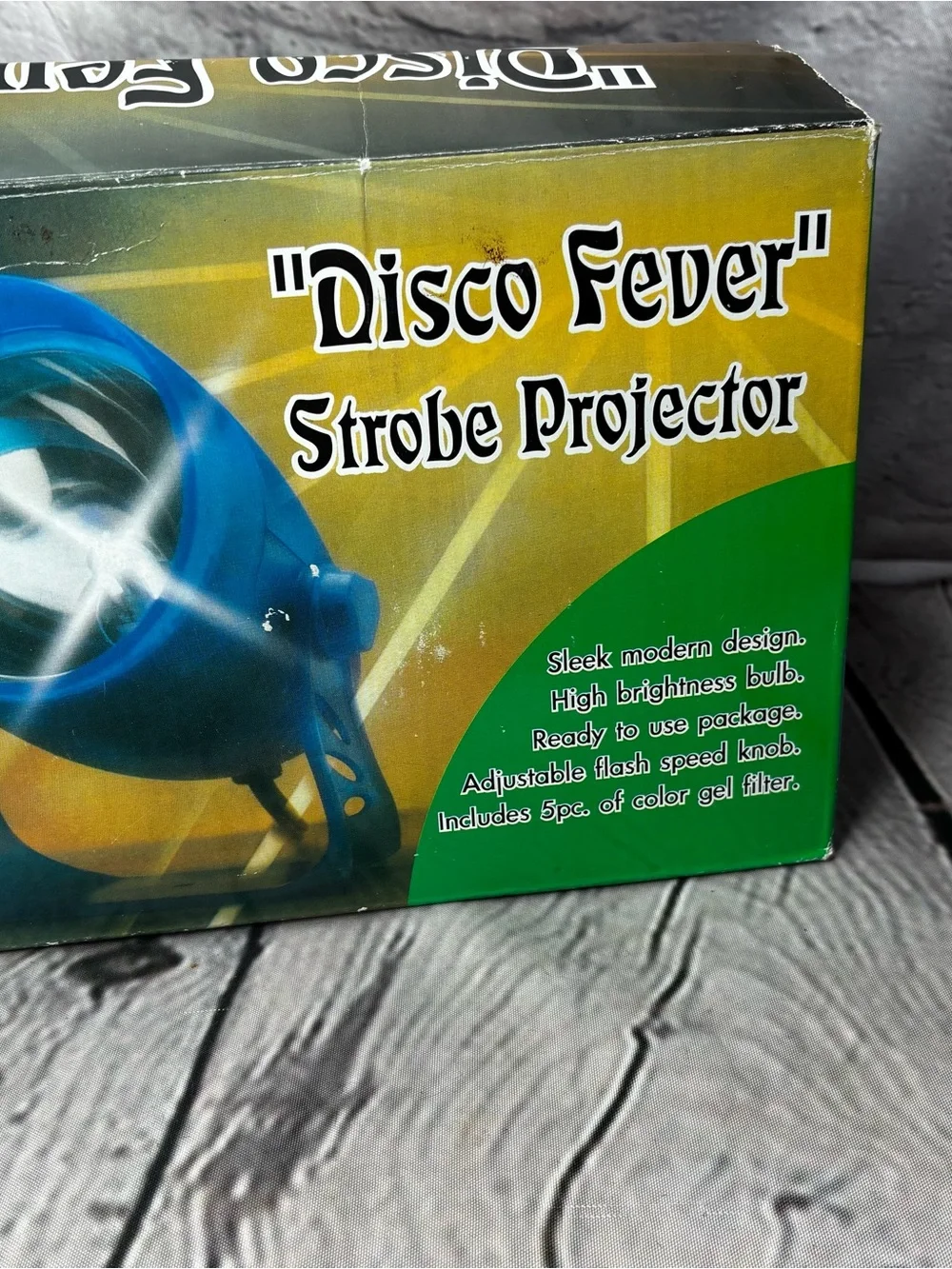 Vtg Saturday Night “Disco Fever” Strobe Projector Light with Multi Lenses GUC
